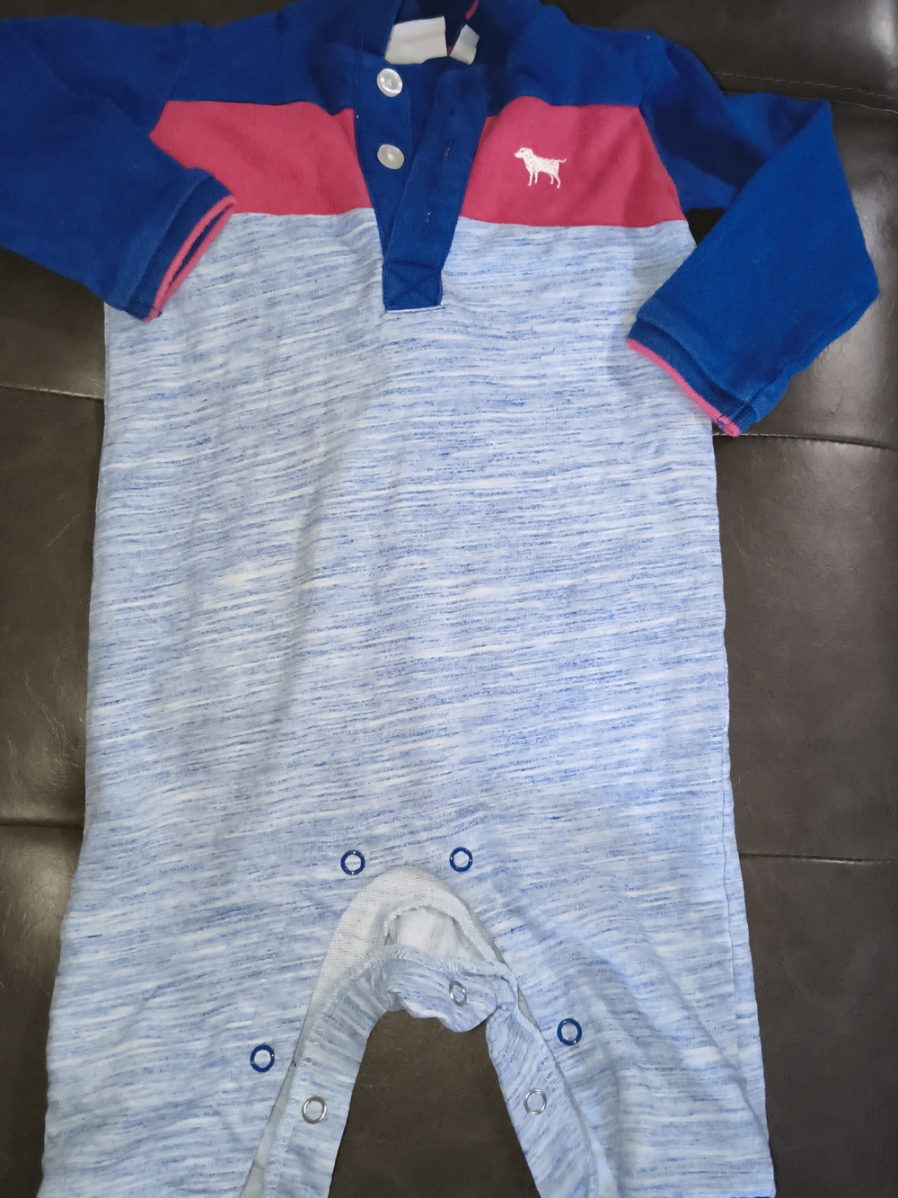 crown & ivy Blue, Pink and Navy Baby One-Piece Bodysuit